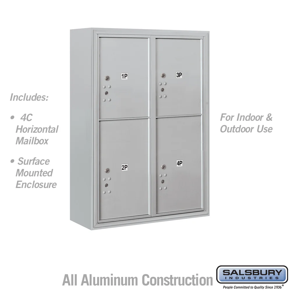 11 Door High Surface Mounted Parcel Locker with USPS Access