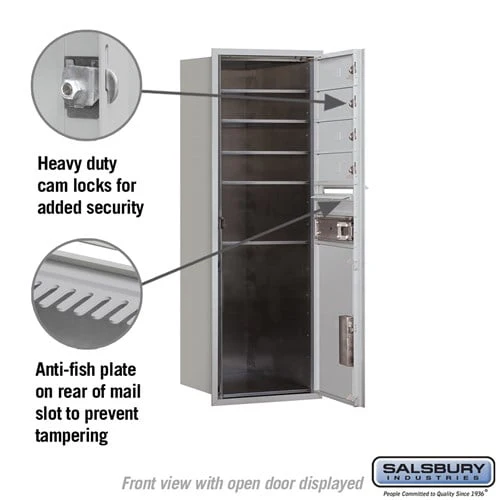 11-Door Recessed Mounted Mailbox with Parcel Locker and USPS Access - Image 3