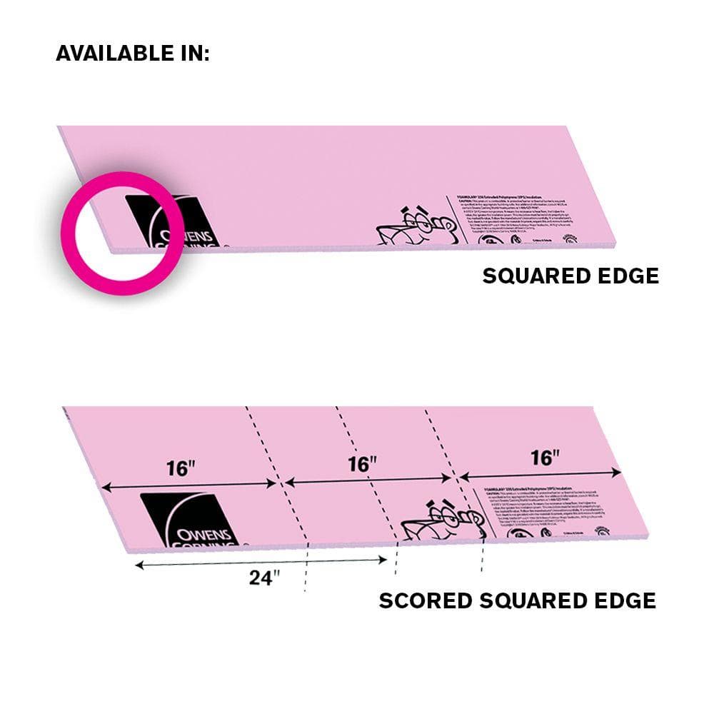Owens Corning R-10 (25 PSI) FOAMULAR 250 Extruded Polystyrene Foam Board Insulation, 2 in. x 4 ft. x 8 ft., Square Edge - Image 8