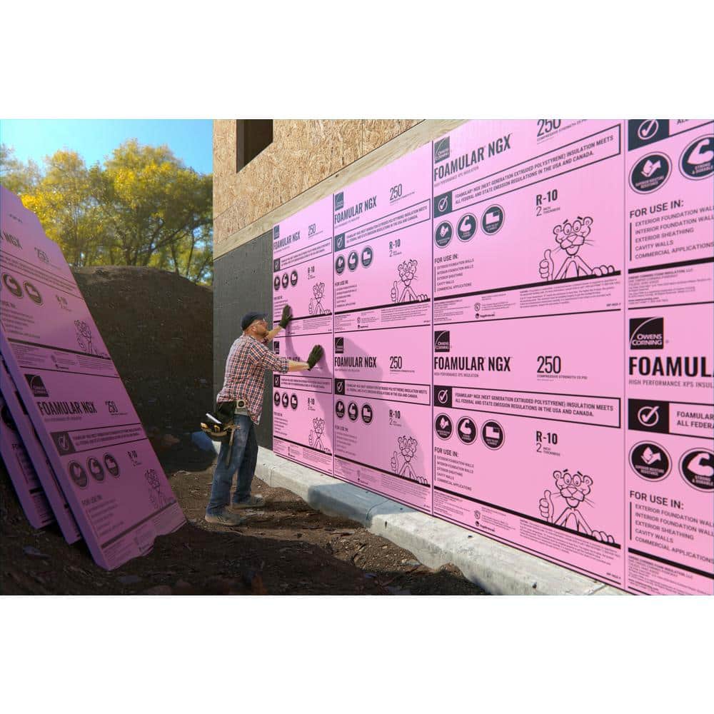 Owens Corning FOAMULAR 250 (25 PSI) R-15 XPS Foam Board Insulation, 3 in. x 4 ft. x 8 ft., Square Edge - Image 8