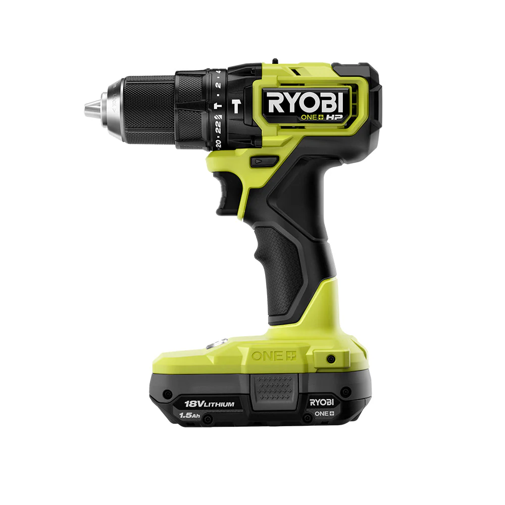 18-Volt ONE+ Cordless 1/2 in. Hammer Drill/Driver with 1.5 Ah Compact Lithium-Ion Battery - Image 4