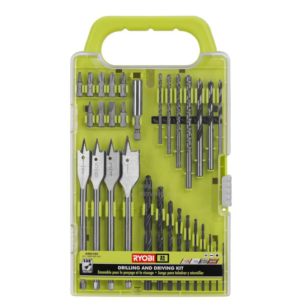 18-Volt ONE+ Cordless 2-Tool Combo Kit w/ Drill/Driver, Circular Saw w/ BONUS Black Oxide Drill & Drive Kit (31-Piece) - Image 4