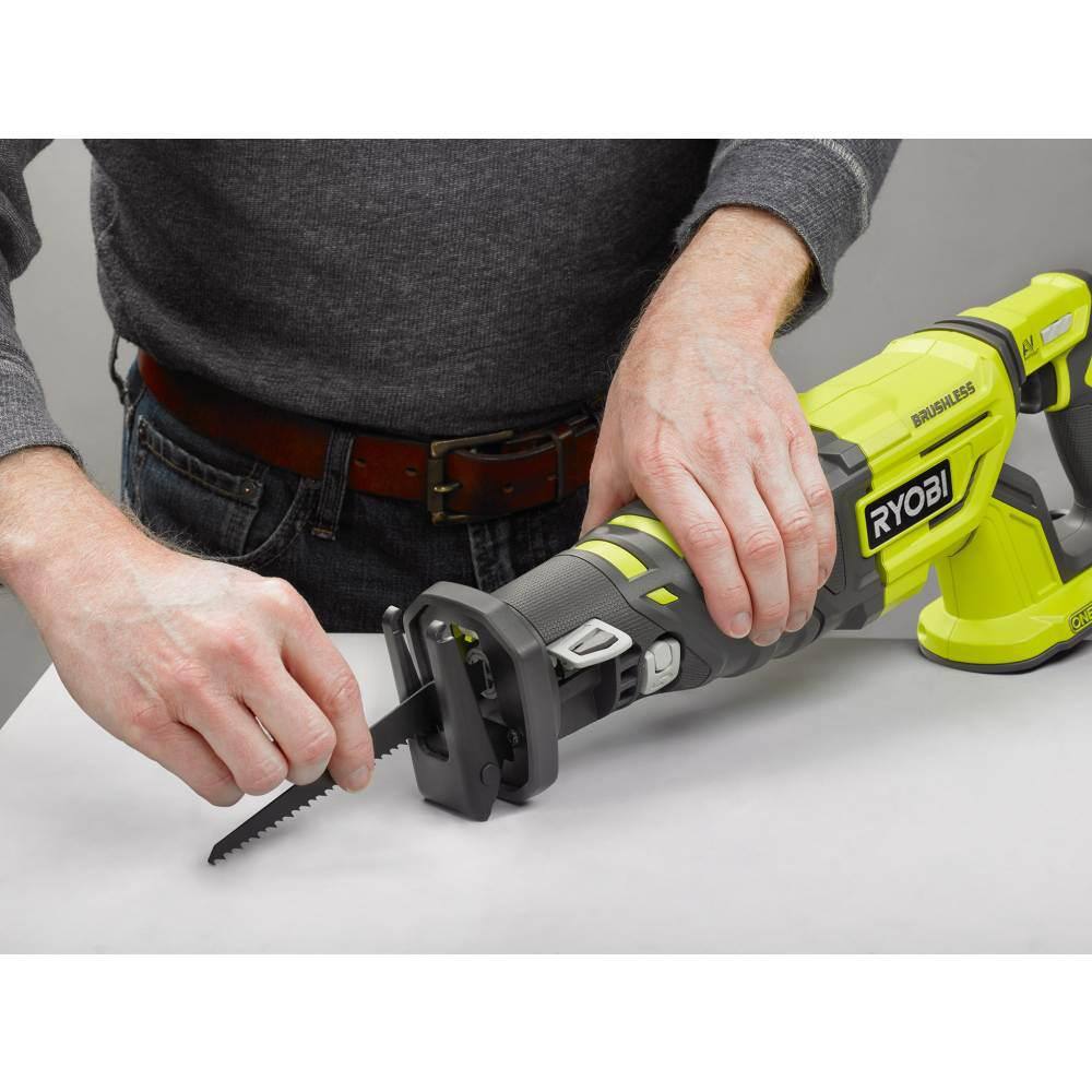 18-Volt ONE+ Cordless Brushless Reciprocating Saw (Tool Only) with Wood Cutting Blade - Image 5