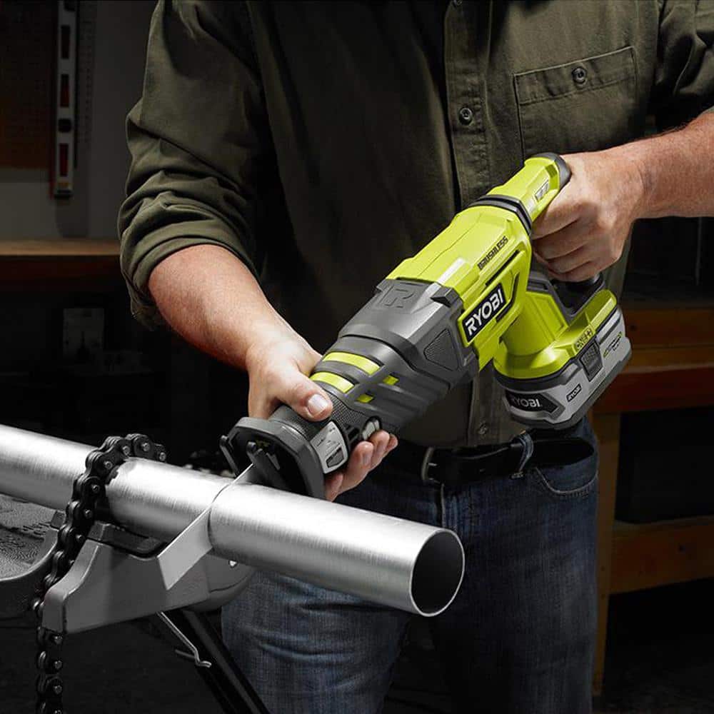 18-Volt ONE+ Cordless Brushless Reciprocating Saw (Tool Only) with Wood Cutting Blade - Image 6