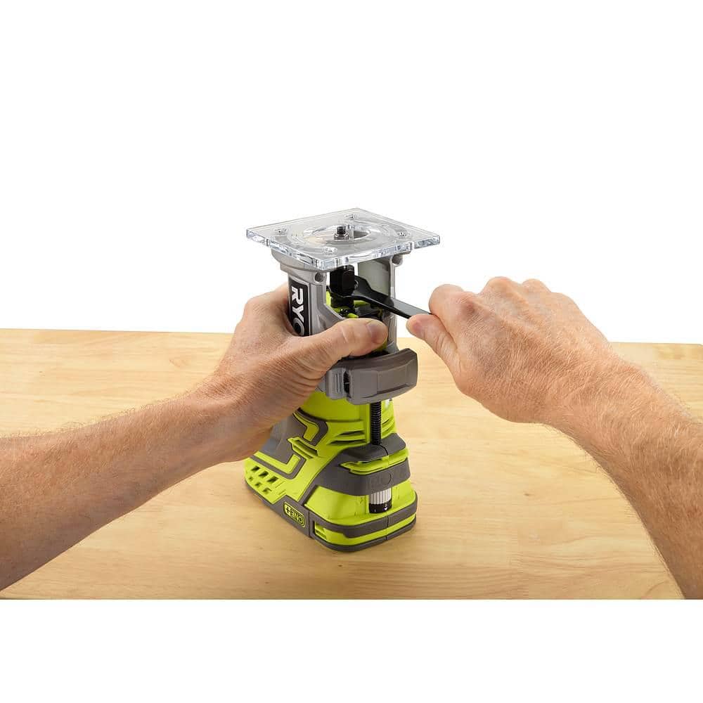 18-Volt ONE+ Cordless Fixed Base Trim Router (Tool Only) with Straight Router Bit Set (5-Piece) - Image 5