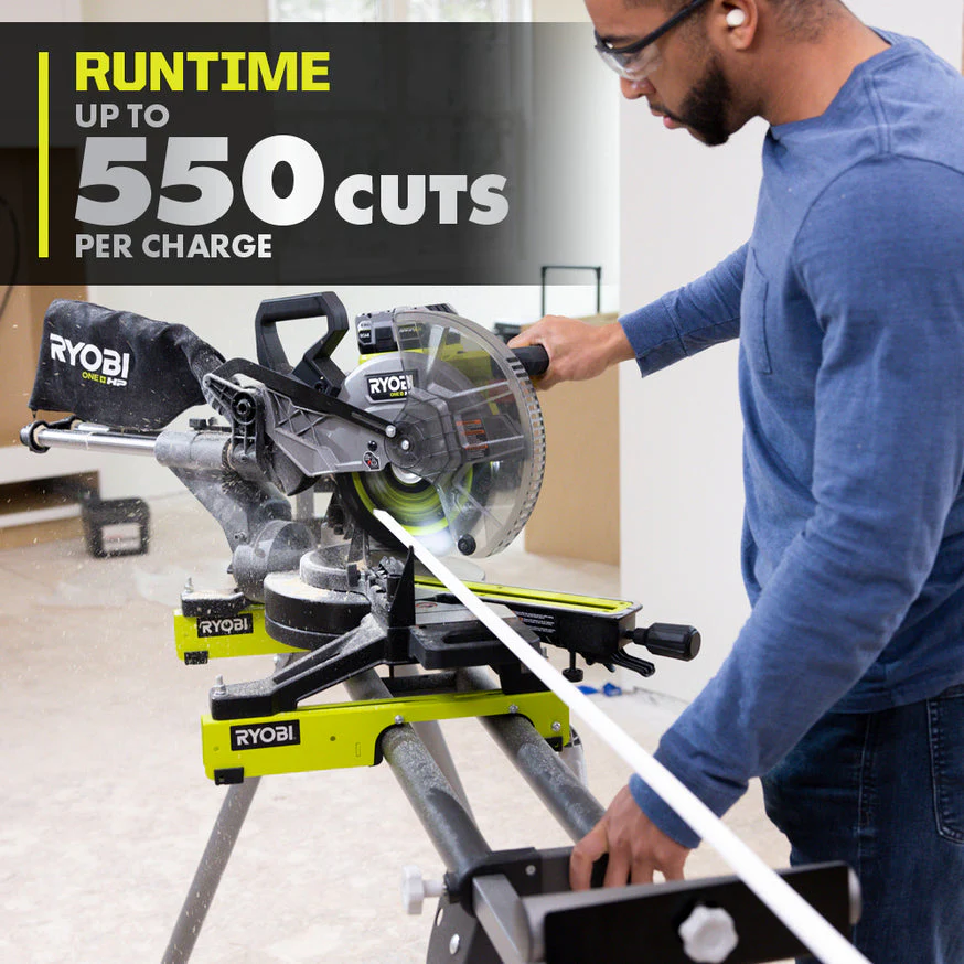18-Volt ONE+ HP Brushless 10 in. Sliding Dual-Bevel Miter Saw Kit with 2.0 Ah Battery and Charger - Image 6