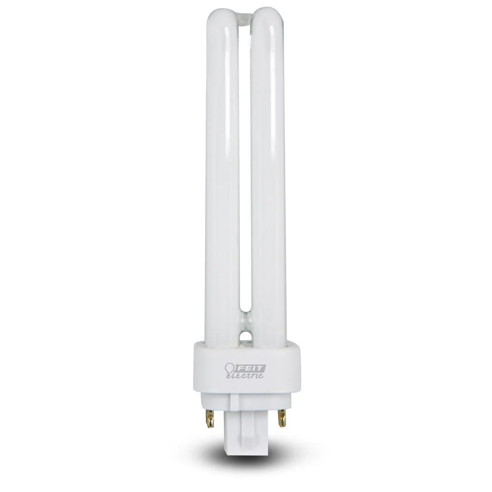 18W Equiv PL CFLNI Quad Tube 4-Pin Plug-in G24Q-2 Base Compact Fluorescent CFL Light Bulb, Soft White 2700K (6-Pack) - Image 5