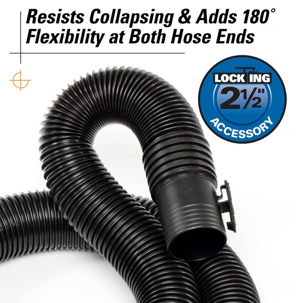 2-1/2 in. x 7 ft. Dual-Flex Tug-A-Long Locking Vacuum Hose for RIDGID Wet/Dry Shop Vacuums - Image 5