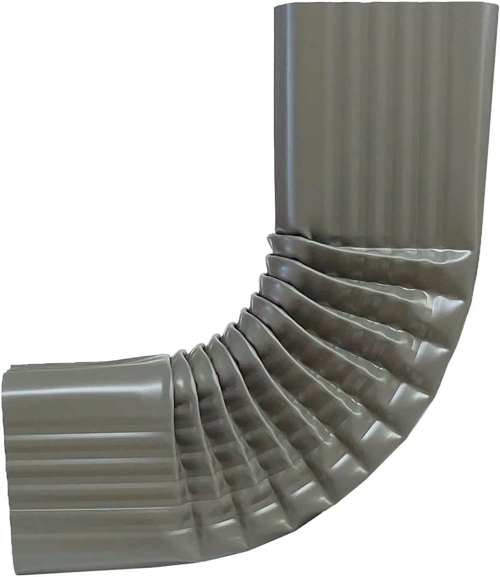 2x3 Aluminum B-Style Downspout Elbow, Terra Bronze (ABE23TB)