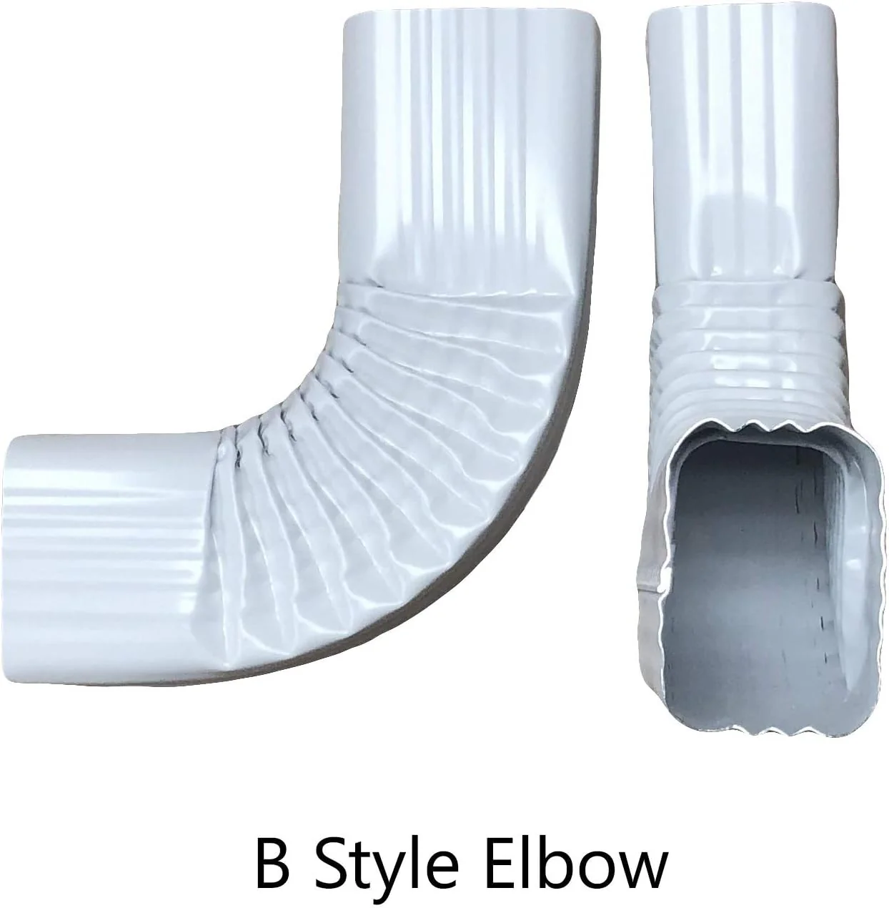 2x3 Aluminum B-Style Downspout Elbow, Terra Bronze (ABE23TB) - Image 2