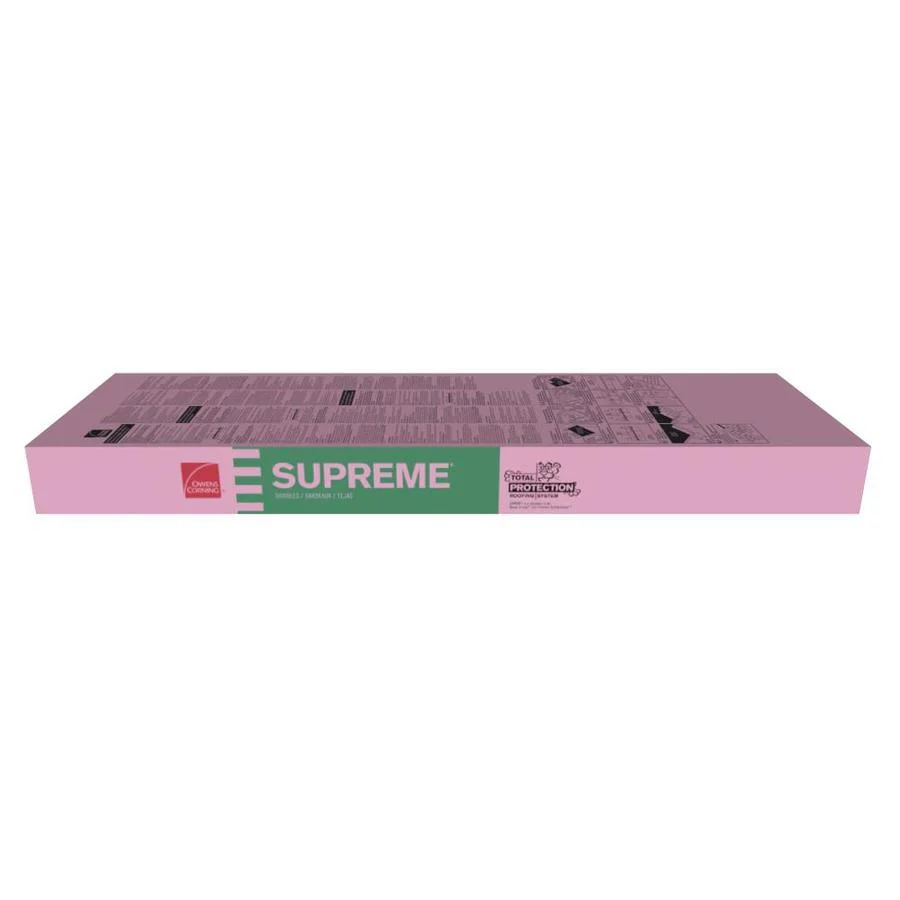 Owens Corning Supreme 33.33-sq ft Onyx Black 3-Tab Roof Shingles - Image 2
