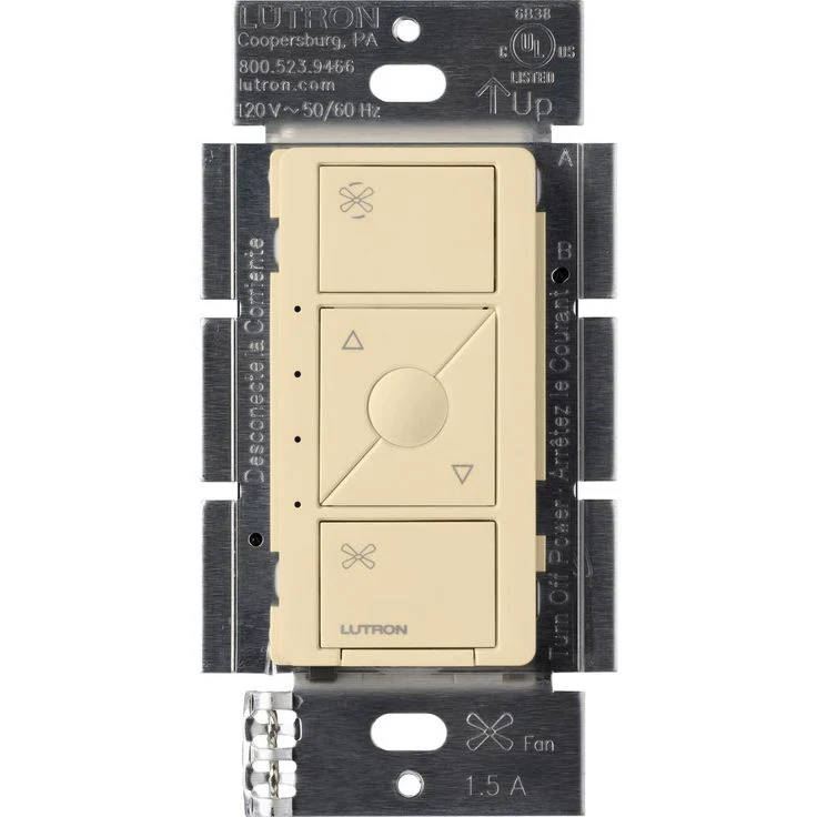 Lutron Single-Pole Caseta Wireless Smart Fan Speed Control, White - Image 6