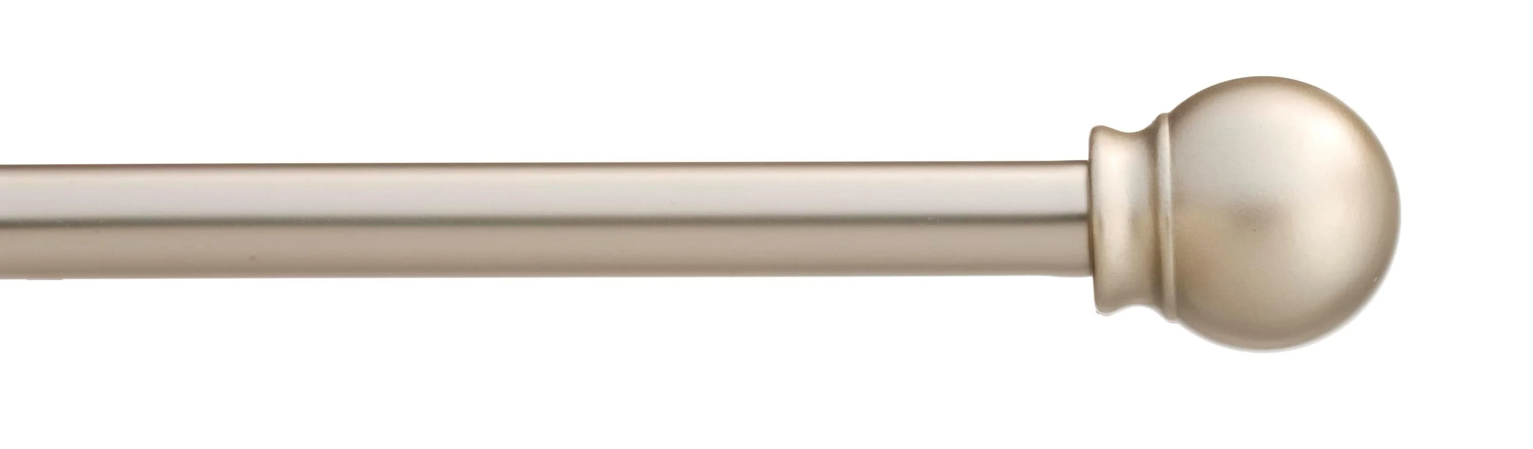 Project Source 28-in to 48-in Satin Nickel Steel Single Curtain Rod - Image 5