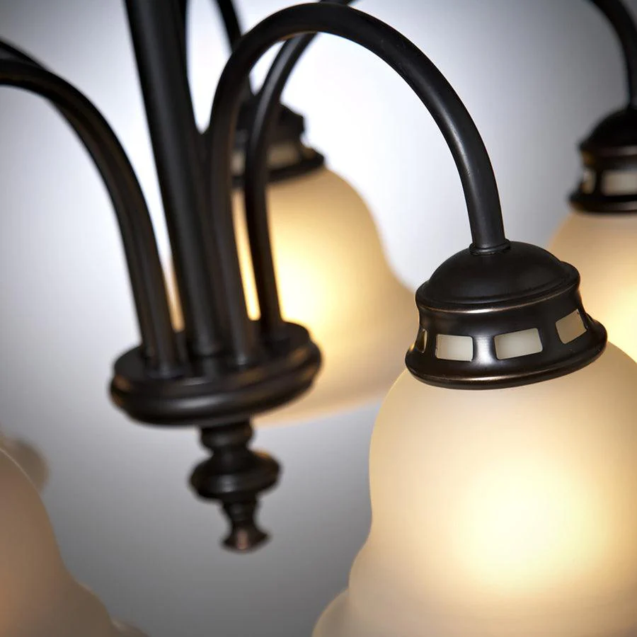 Project Source Fallsbrook 5-Light Dark Oil-Rubbed Bronze Chandelier, 22.44-in W x 16.54-in H - Image 3