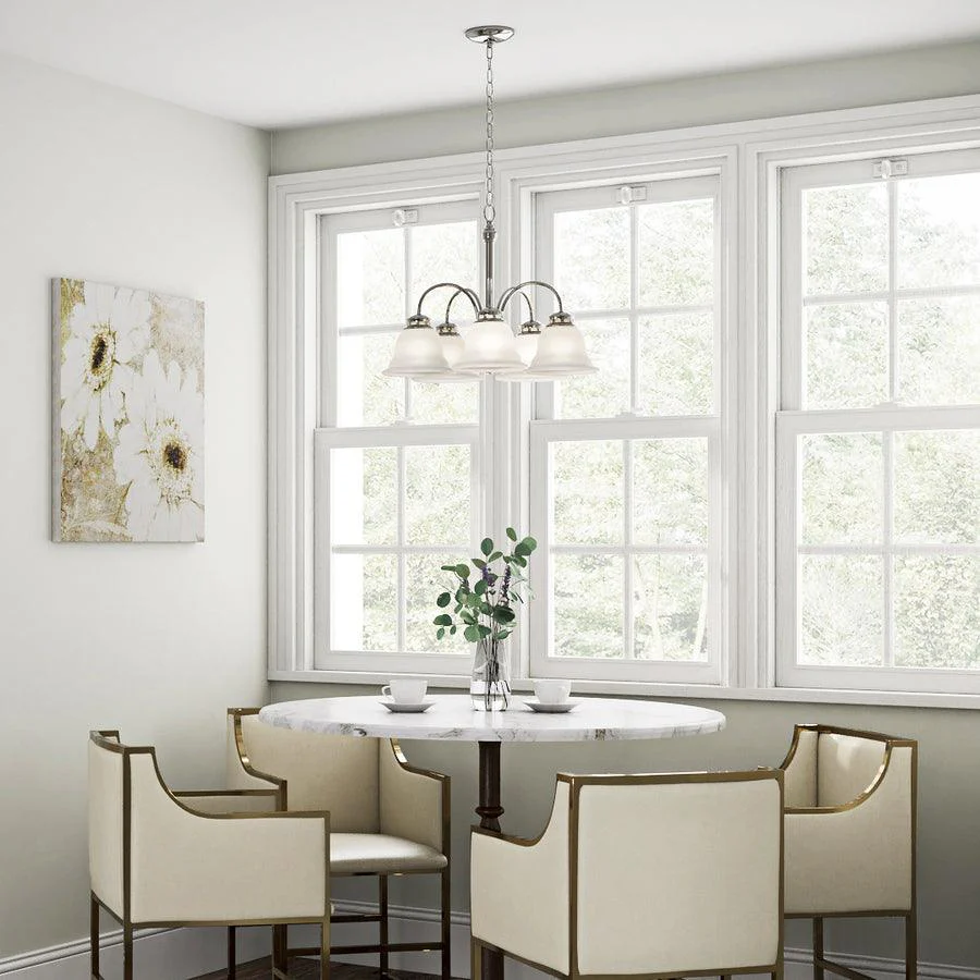 Project Source Fallsbrook 5-Light Dark Oil-Rubbed Bronze Chandelier, 22.44-in W x 16.54-in H - Image 7