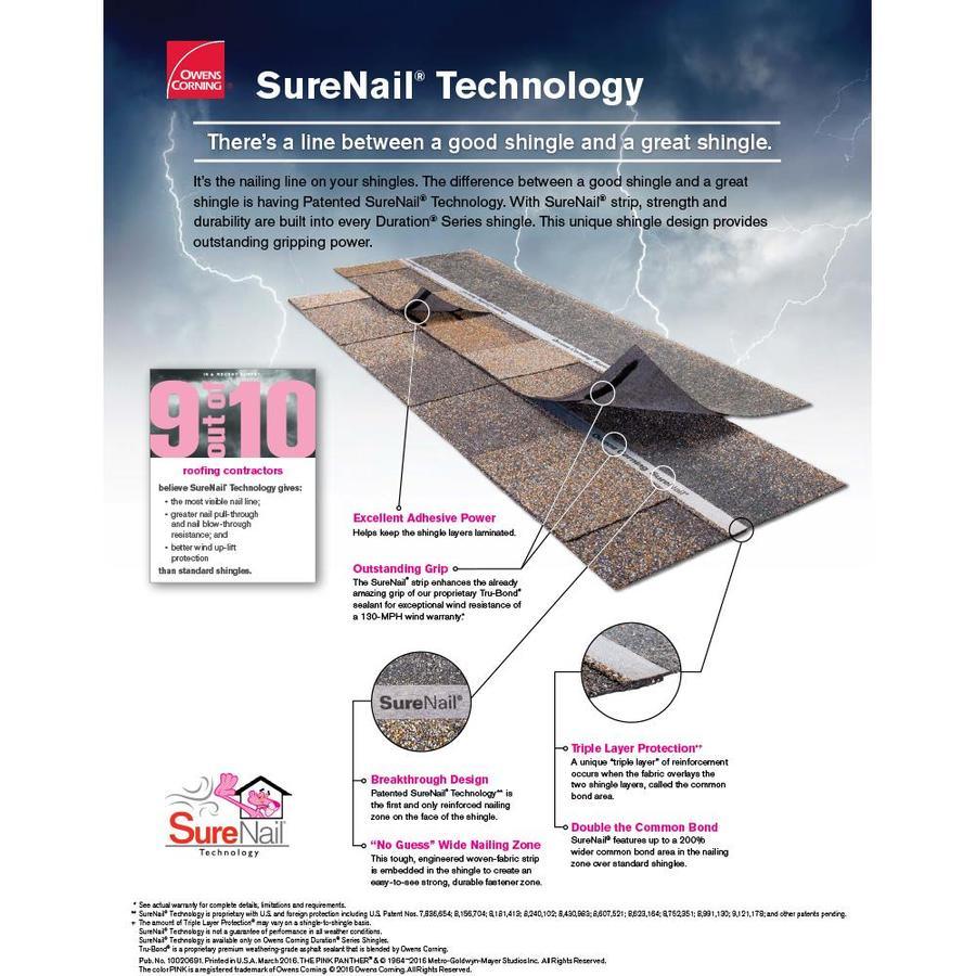 Owens Corning TruDefinition Duration Designer 32.8-sq ft Sand Dune Laminated Architectural Roof Shingles - Image 7