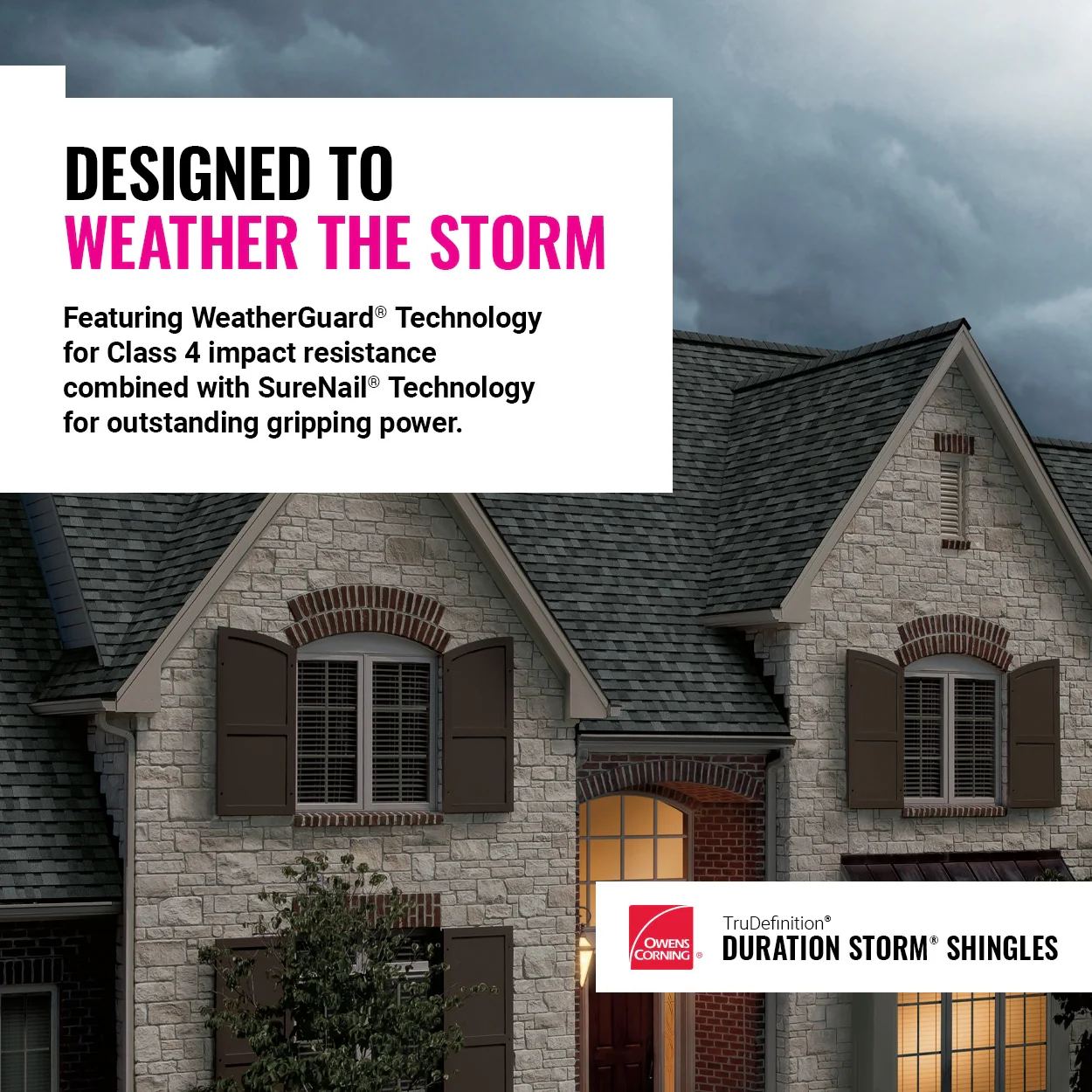 Owens Corning TruDefinition Duration STORM Architectural Roof Shingles, Onyx Black, 32.8-sq ft per Bundle - Image 16