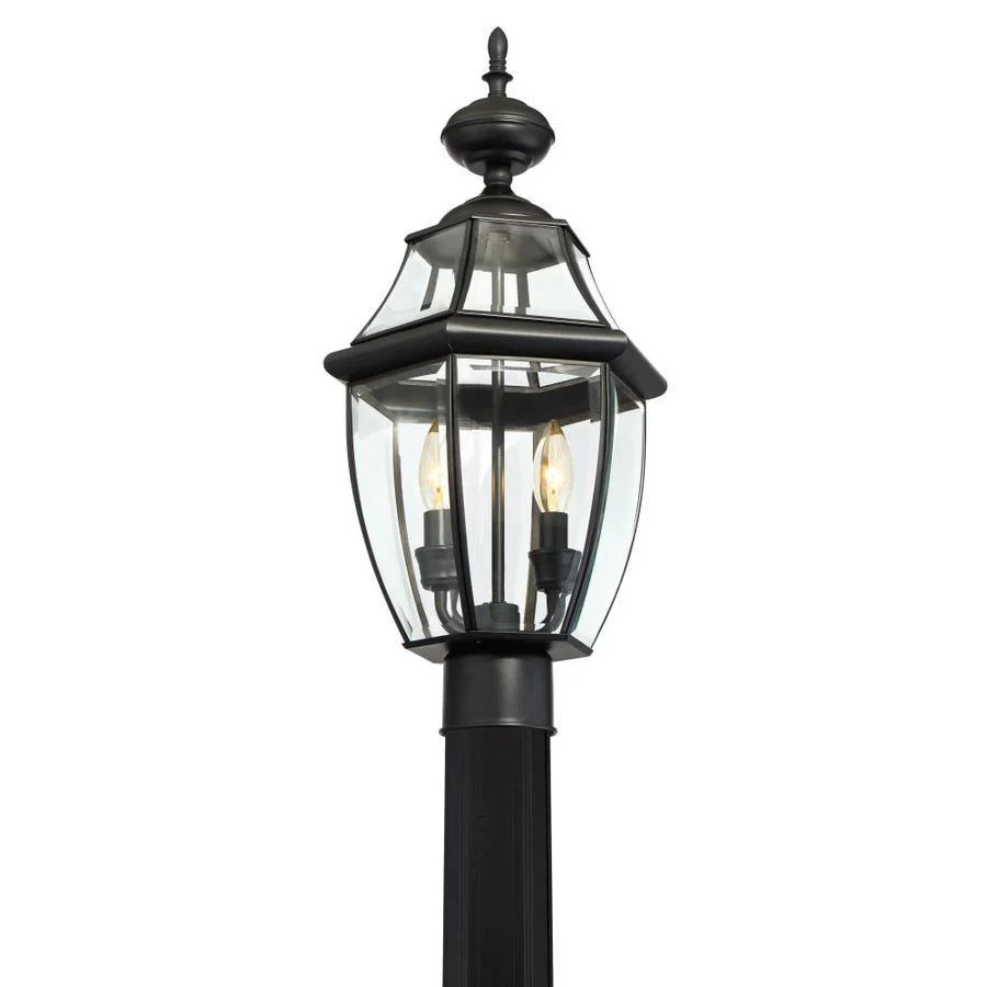 Portfolio Brayden 60-Watt 21.8-in Matte Black Traditional Post Light - Image 3