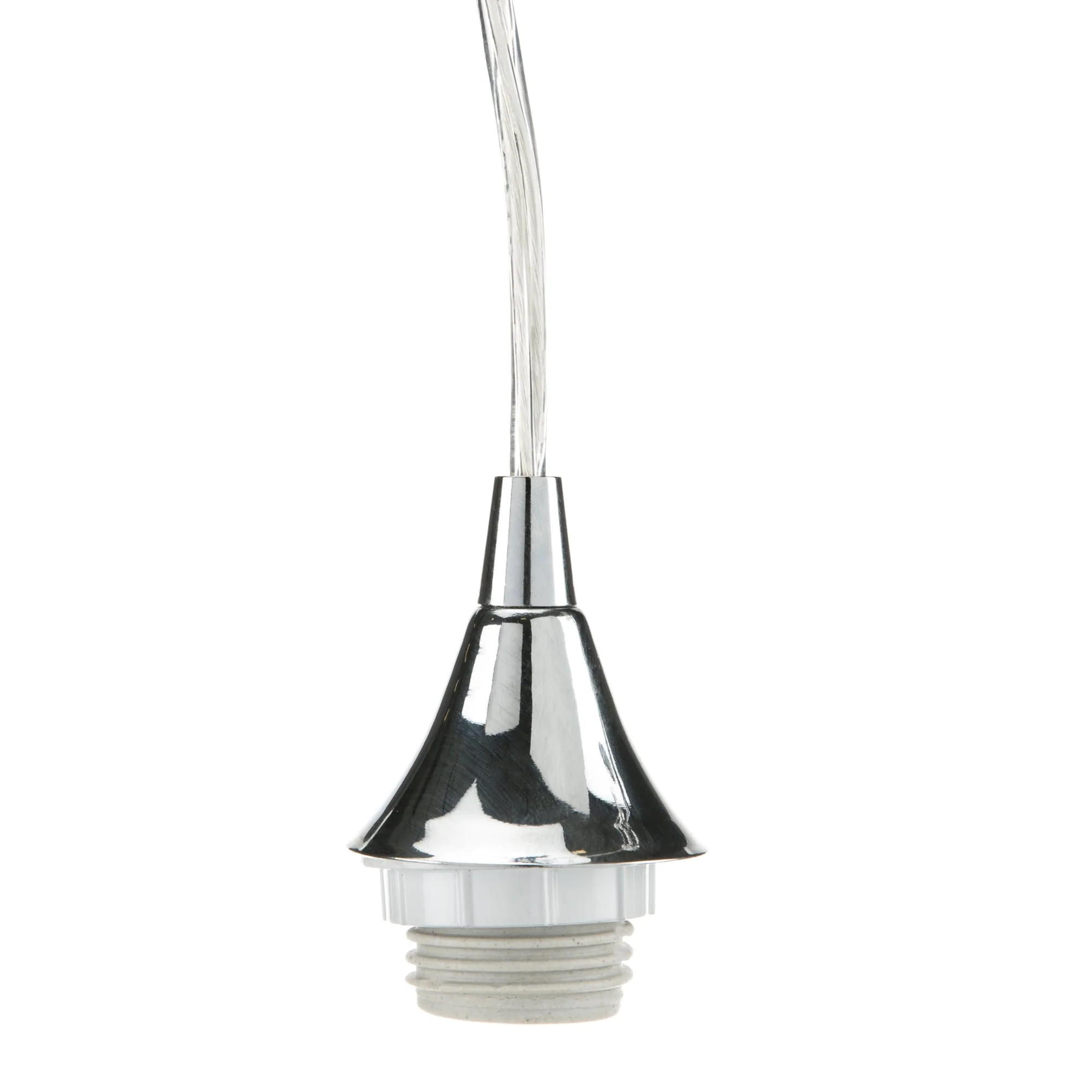 Portfolio Chrome Transitional Teardrop Pendant Light, Adjustable up to 63 in, E26 Base - Image 10