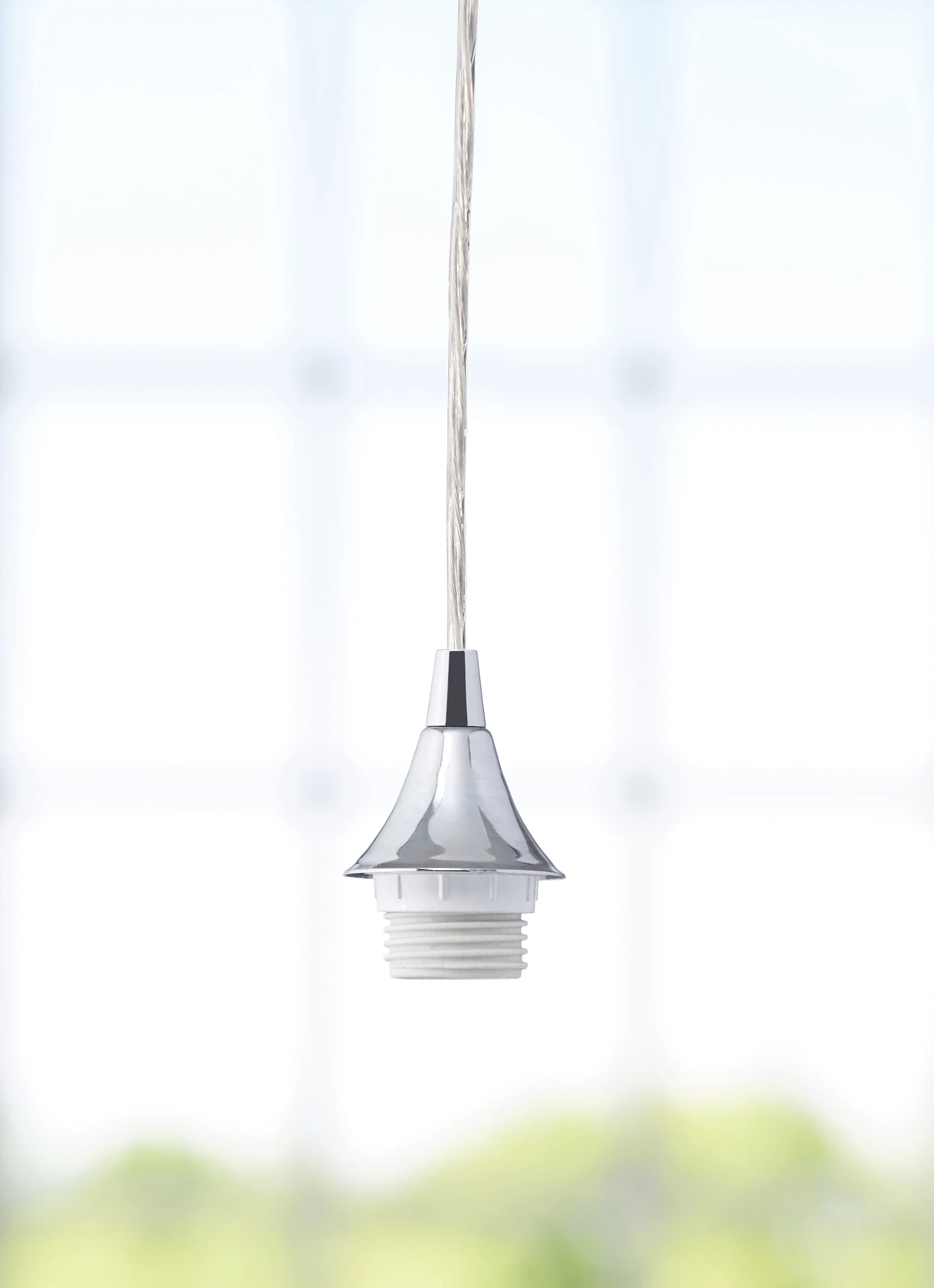 Portfolio Chrome Transitional Teardrop Pendant Light, Adjustable up to 63 in, E26 Base - Image 13