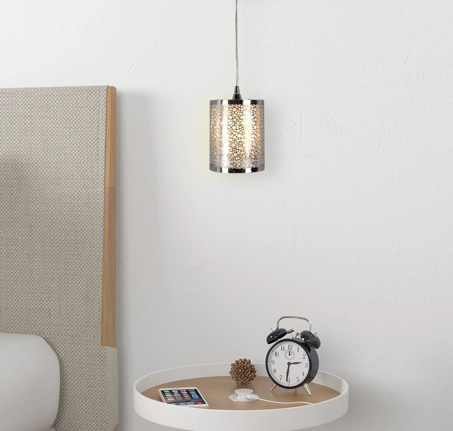 Portfolio Chrome Transitional Teardrop Pendant Light, Adjustable up to 63 in, E26 Base - Image 17