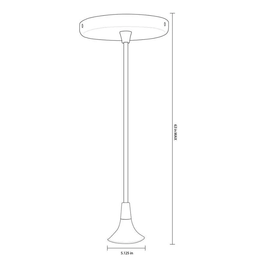 Portfolio Chrome Transitional Teardrop Pendant Light, Adjustable up to 63 in, E26 Base - Image 3
