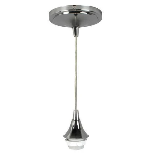 Portfolio Chrome Transitional Teardrop Pendant Light, Adjustable up to 63 in, E26 Base - Image 4