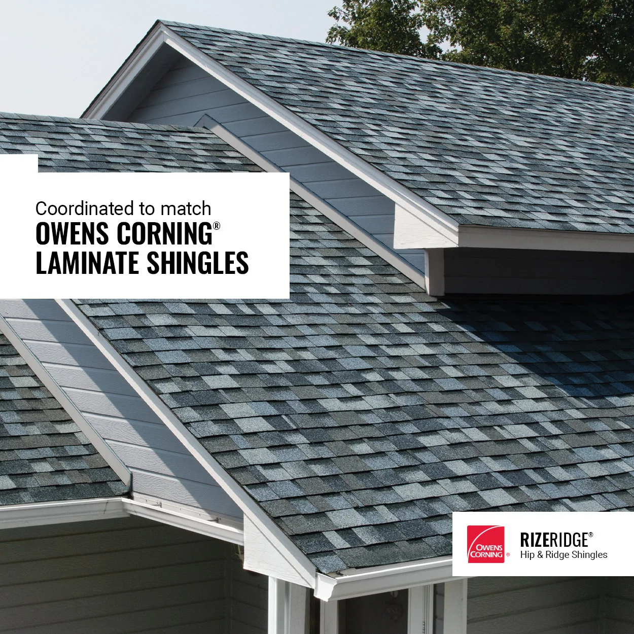 Owens Corning RIZERidge Estate Gray Hip & Ridge Roof Shingles, 33 Linear Ft per Bundle - Image 24