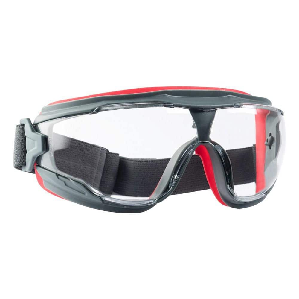 3M Scotchgard Plastic Anti-Fog Safety Goggles, Clear Lens, Gray/Red – 47212H1-VDC-PS - Image 3