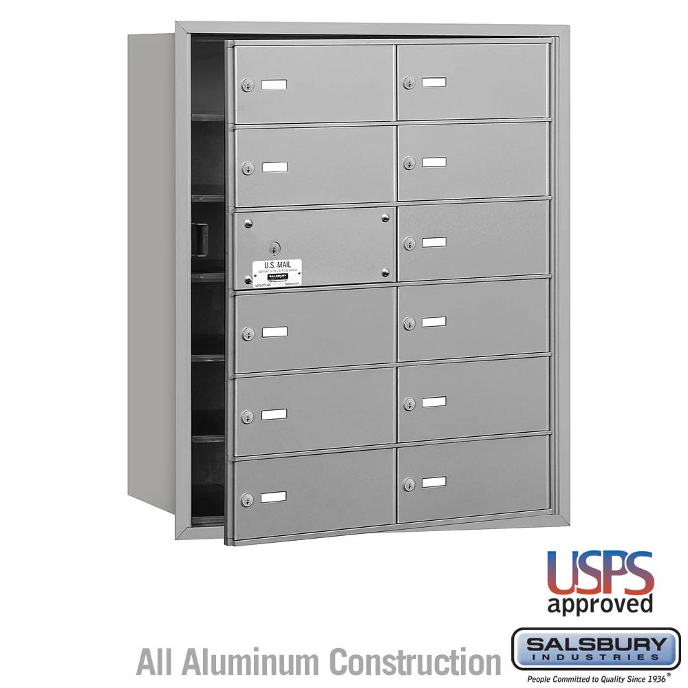 4B+ Horizontal Mailbox with 14 B Doors - Rear Loading - USPS Approved - Image 4