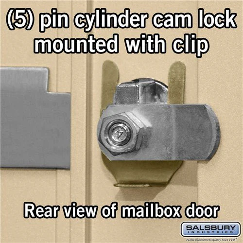 4B+ Horizontal Mailbox with 20 A Doors, Sandstone Finish, Rear Loading, USPS Approved - Image 2
