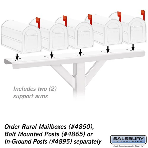 4-Wide Mailbox Spreader for Rural Mailboxes, Bronze - Image 5
