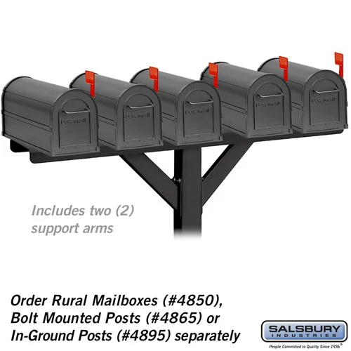 5-Wide Mailbox Spreader with 2 Supporting Arms - White - Image 5