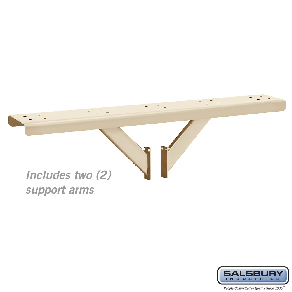 5-Wide Mailbox Spreader with Two Supporting Arms in Sandstone