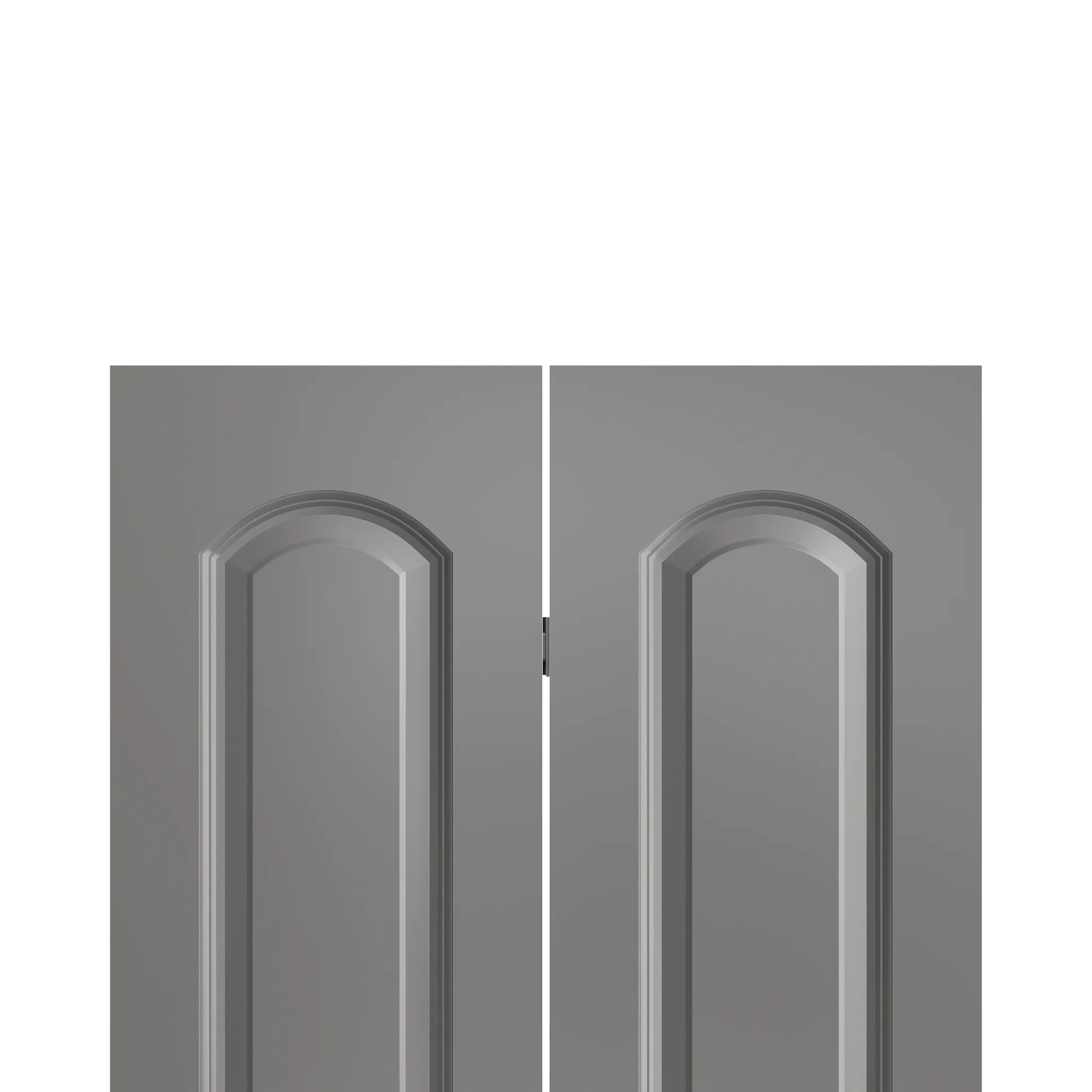 Masonite Roman 24-in x 80-in 2-Panel Round Top Primed Molded Composite Bifold Door (Hardware Included) - Image 3