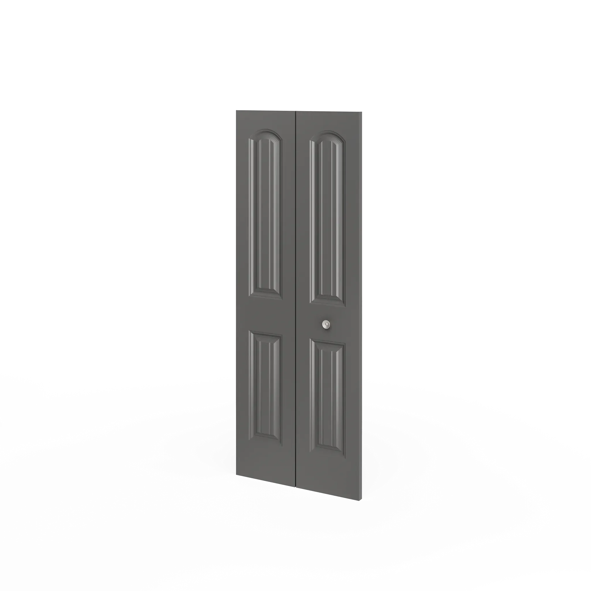 Masonite Cheyenne 30-in x 80-in 2-Panel Round Top Plank Primed Molded Composite Bifold Door (Hardware Included) - Image 4