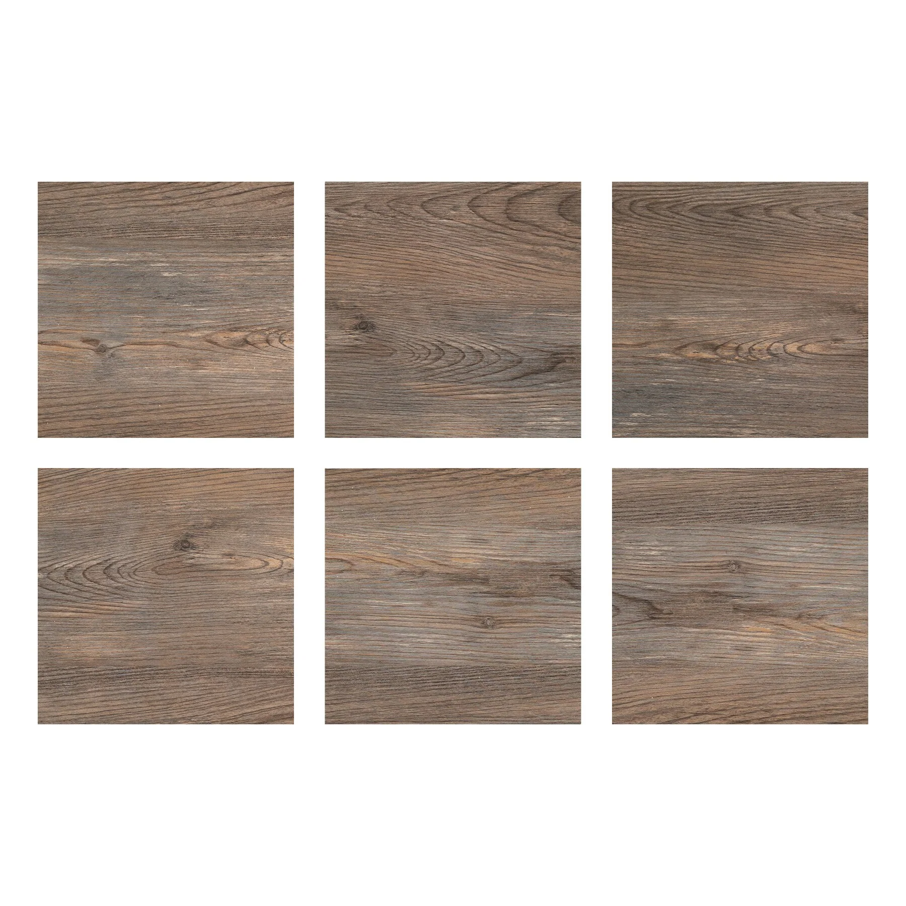 FloorPops Knotting Hill Brown 12-in x 12-in Water-Resistant Peel-and-Stick Vinyl Tile Flooring, 20-sq ft Carton