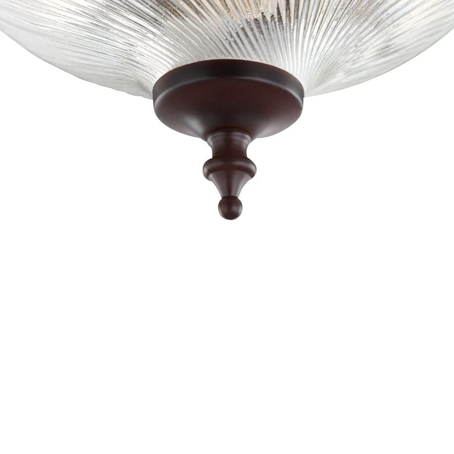 Project Source 11-in Painted Oil-Rubbed Bronze Traditional Flush Mount Light - Image 14