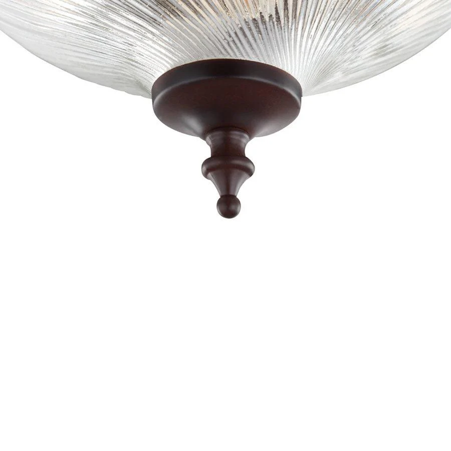 Project Source 11-in Painted Oil-Rubbed Bronze Traditional Flush Mount Light - Image 4