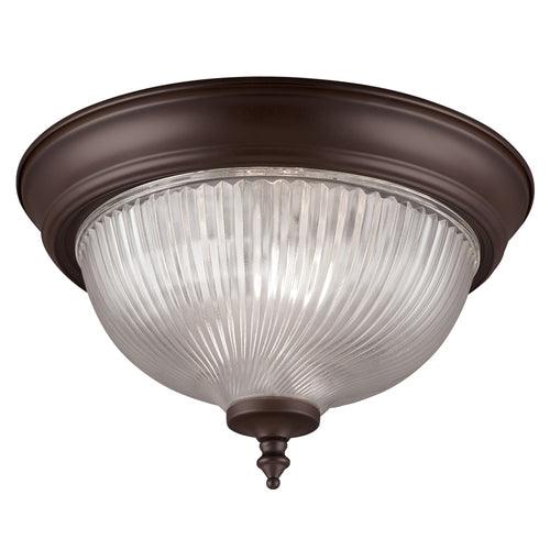 Project Source 11-in Painted Oil-Rubbed Bronze Traditional Flush Mount Light - Image 5