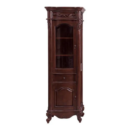 Avanity Provence 19.2-in W x 72-in H x 24-in D Antique Cherry Poplar Freestanding Linen Cabinet - Image 4