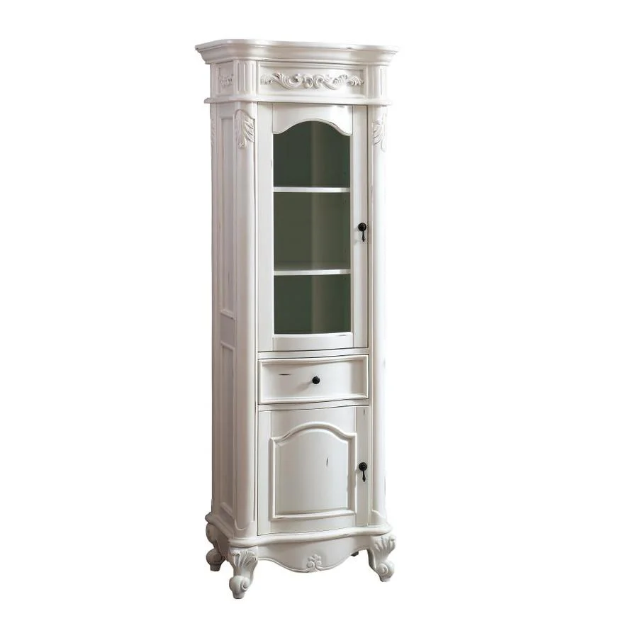 Avanity Provence 19.2-in W x 72-in H x 24-in D Antique Cherry Poplar Freestanding Linen Cabinet - Image 5