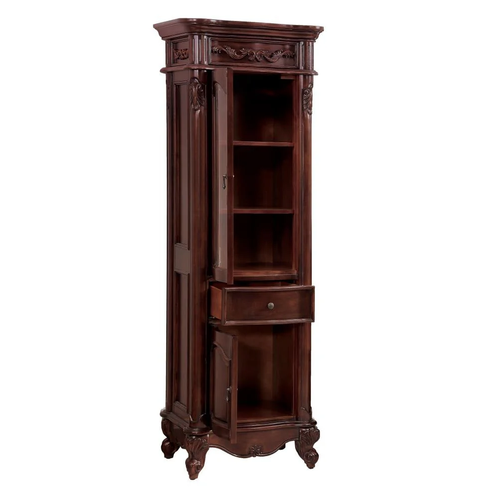 Avanity Provence 19.2-in W x 72-in H x 24-in D Antique Cherry Poplar Freestanding Linen Cabinet - Image 8