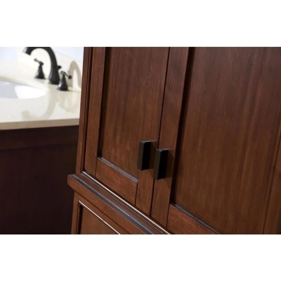 Avanity Madison 24-in W x 71.2-in H x 16-in D Tobacco Poplar Freestanding Linen Cabinet - Image 4