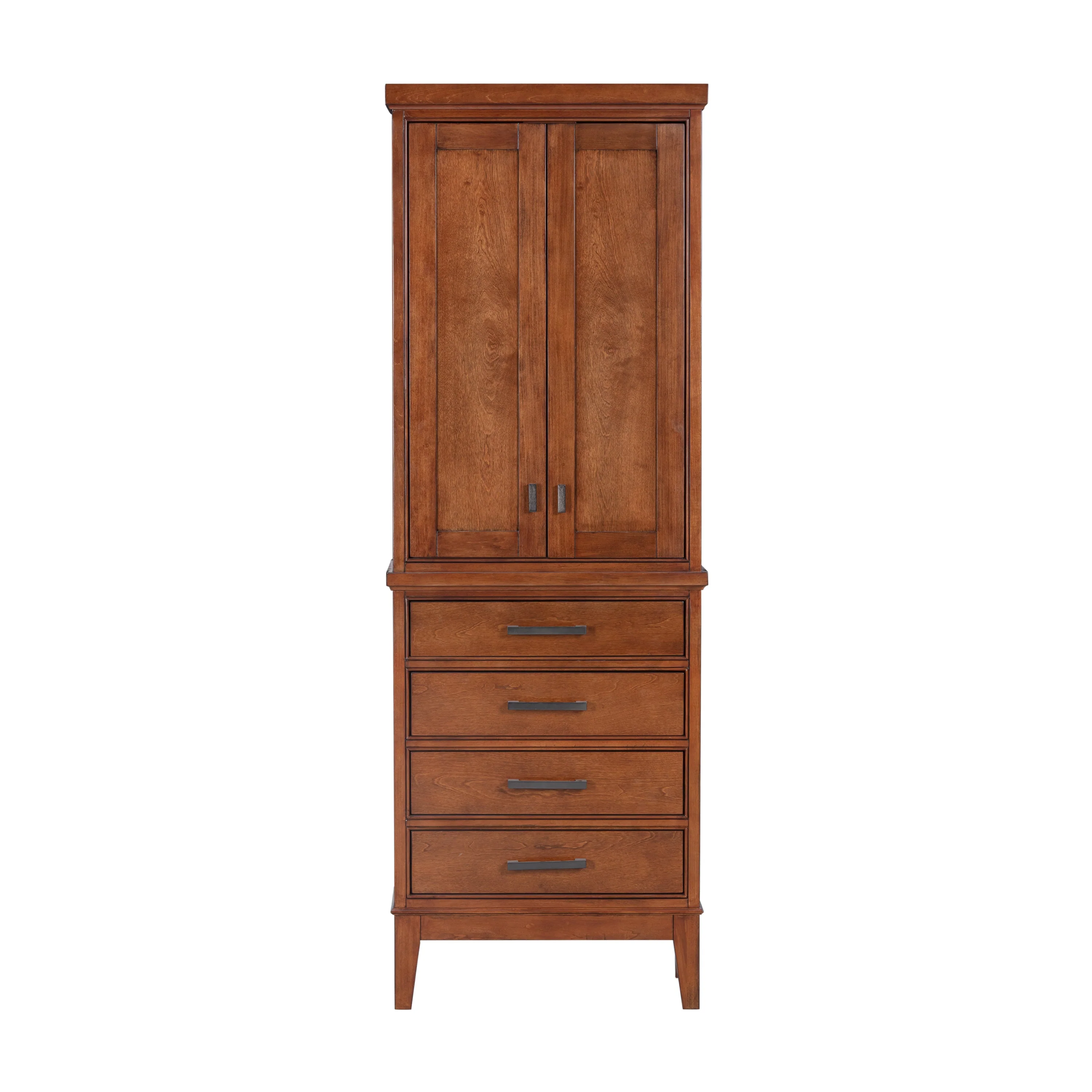 Avanity Madison 24-in W x 71.2-in H x 16-in D Tobacco Poplar Freestanding Linen Cabinet - Image 7