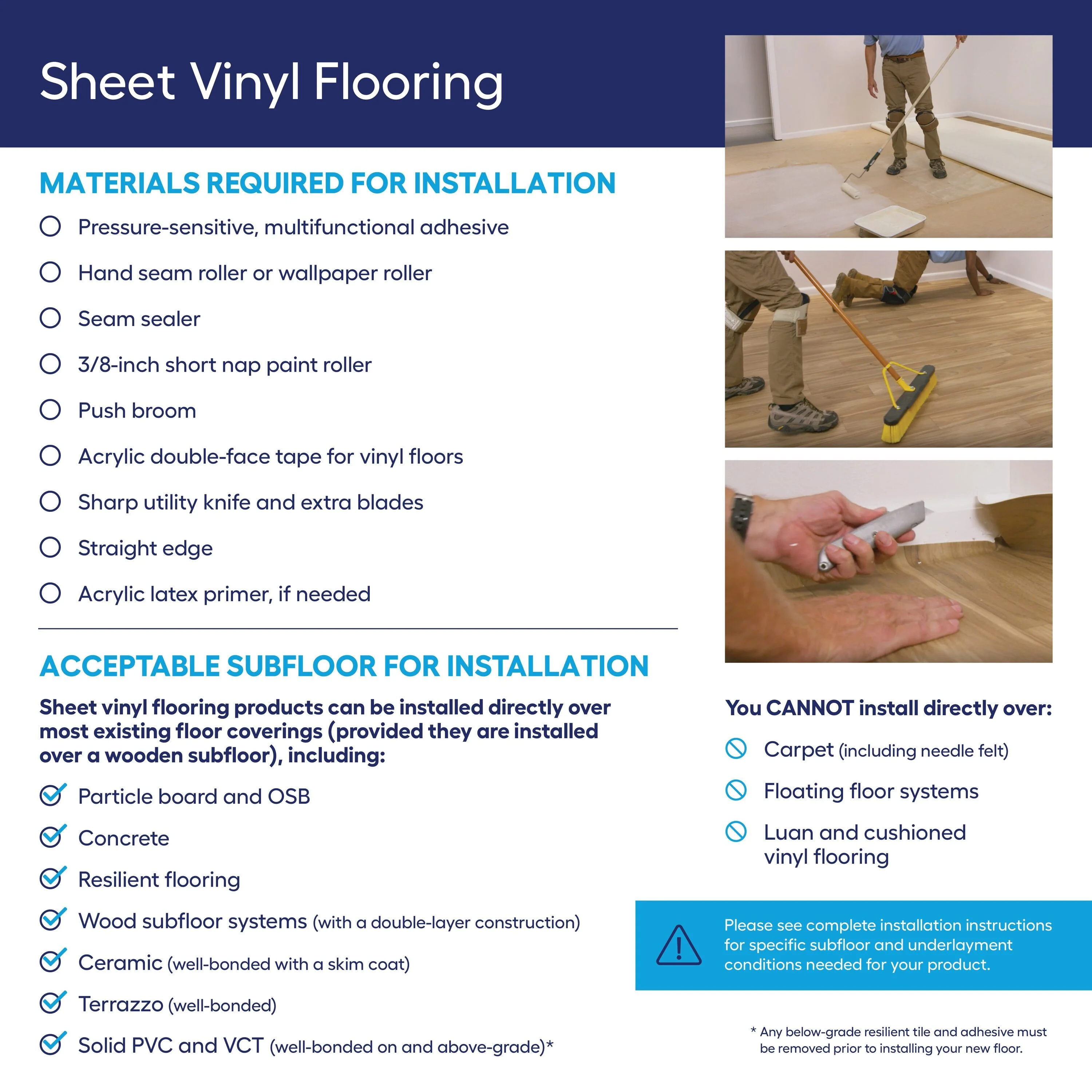 STAINMASTER 12-ft W x Cut-to-Length Montclair Hickory Wood Look Low-Gloss Finish Sheet Vinyl - Image 6
