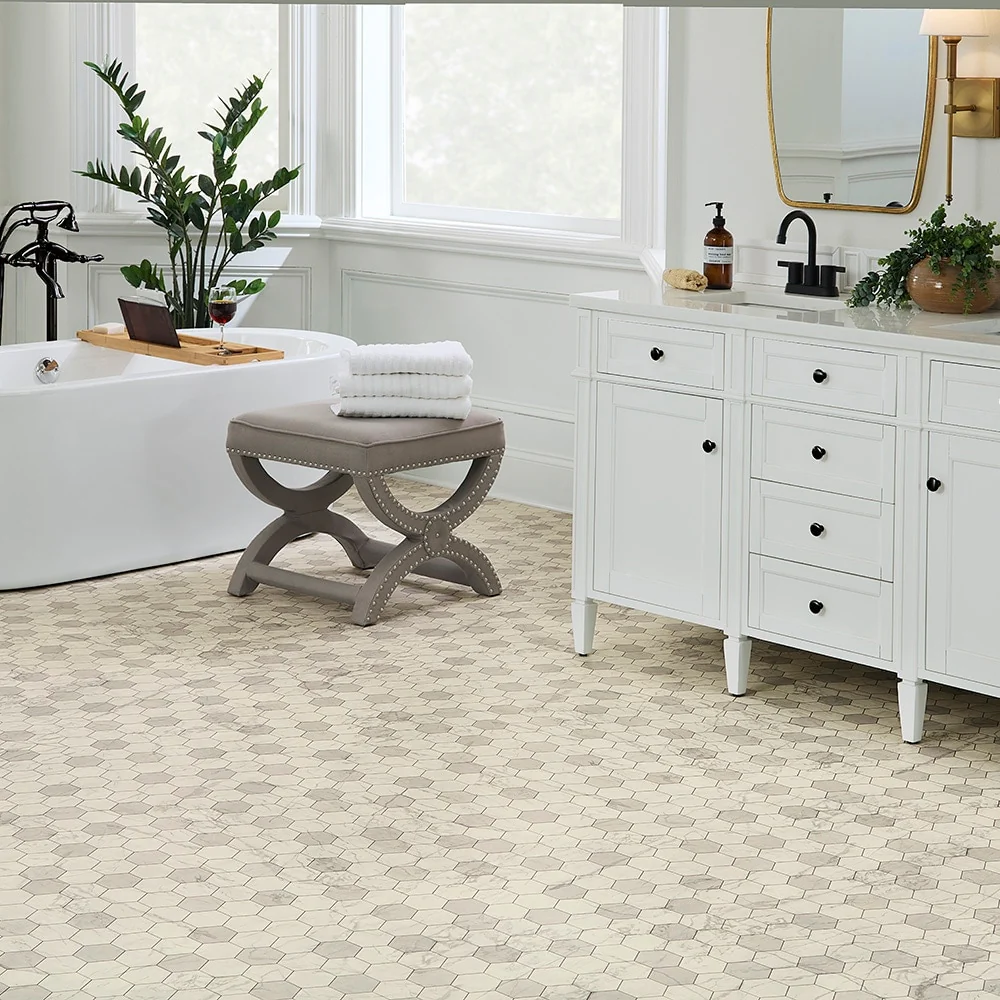 STAINMASTER Sutton Place Marble 12-ft W Cut-to-Length Waterproof Low-Gloss Sheet Vinyl Flooring, 9.84-mil Wear Layer - Image 3