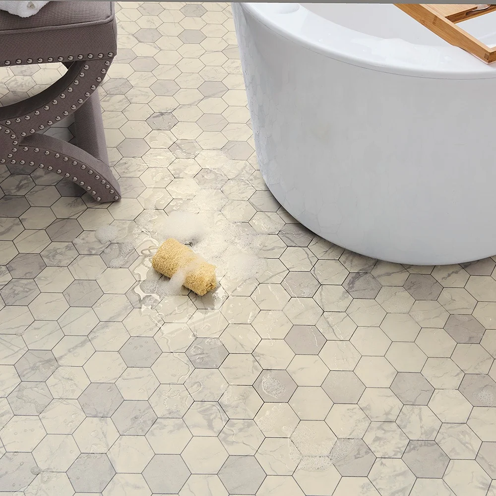 STAINMASTER Sutton Place Marble 12-ft W Cut-to-Length Waterproof Low-Gloss Sheet Vinyl Flooring, 9.84-mil Wear Layer - Image 5