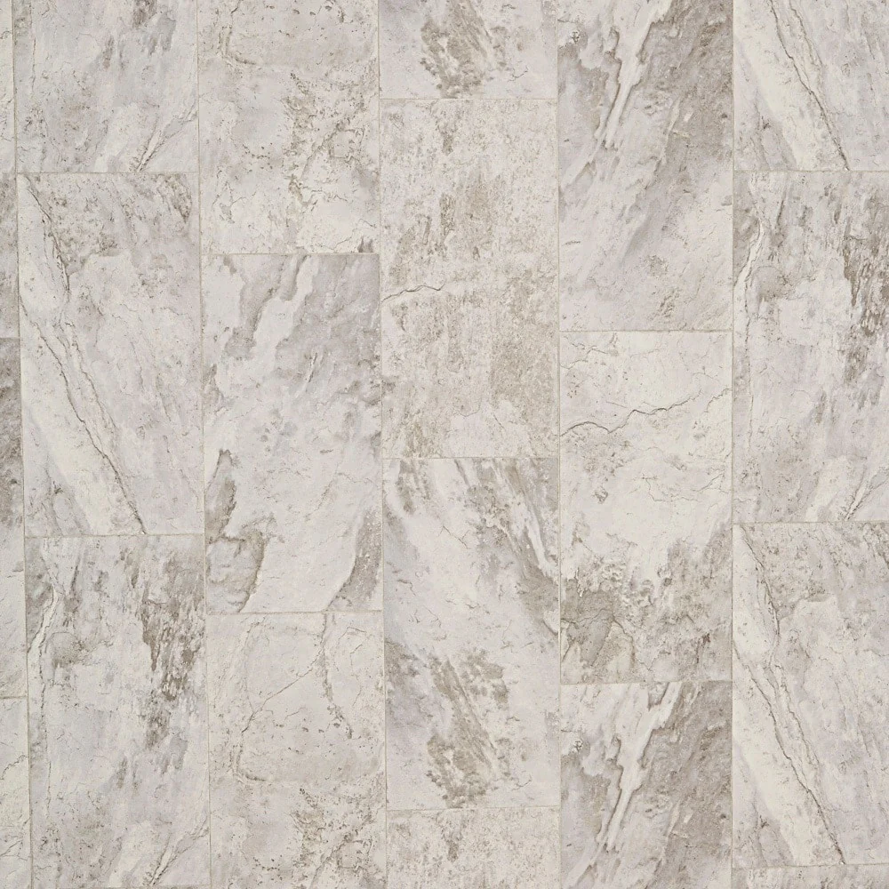 STAINMASTER Grove Park Marble Look Sheet Vinyl Flooring, 12-ft Width, Cut-to-Length, Low-Gloss Finish