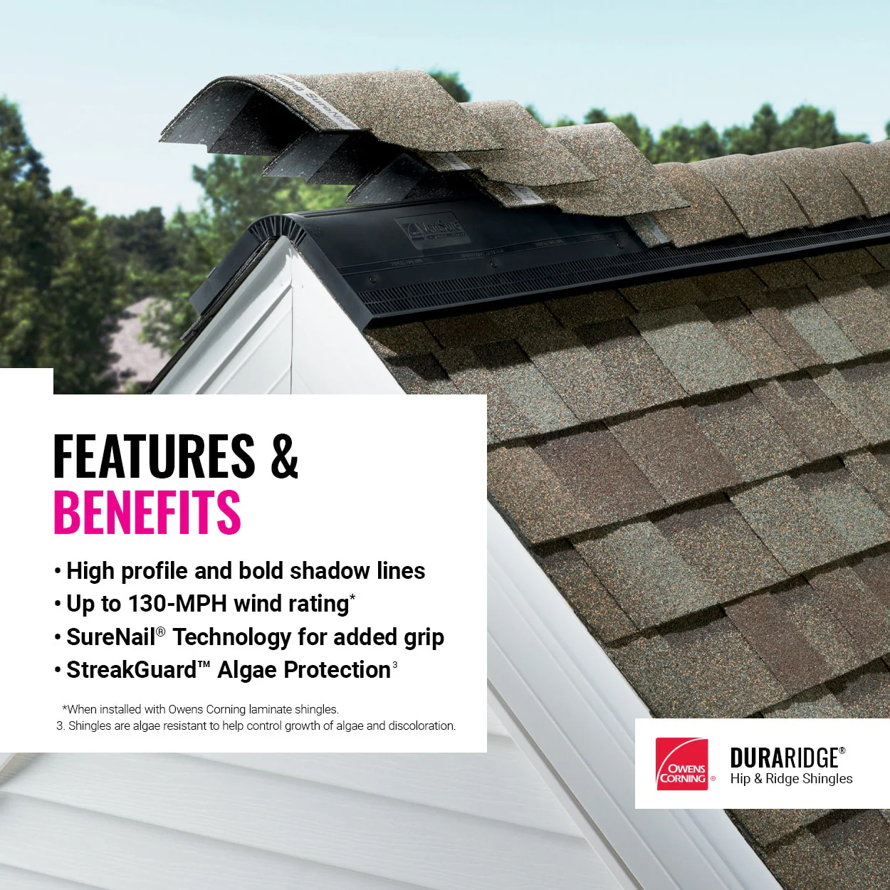 Owens Corning DuraRidge Pacific Wave Hip & Ridge Roof Shingles, 20 Linear Ft per Bundle - Image 20